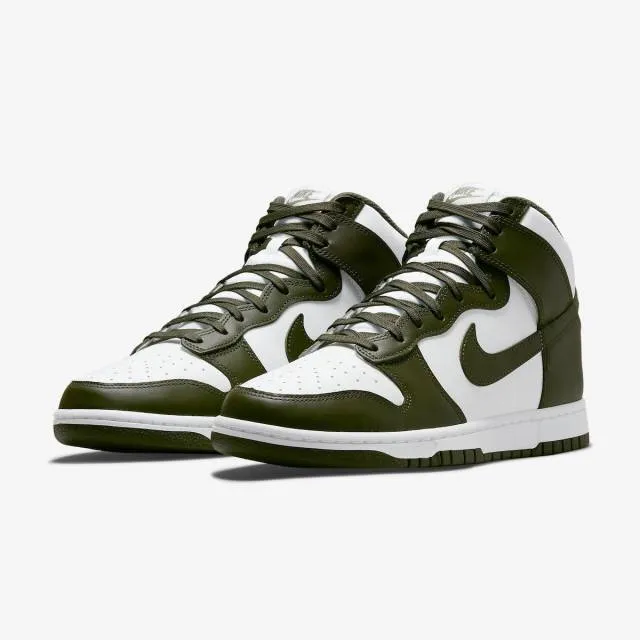 Nike Dunk High (Cargo Khaki/ White/ Cargo Khaki/ Forest Gree