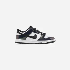 NIKE  DUNK LOW PATENT BLACK WHITE