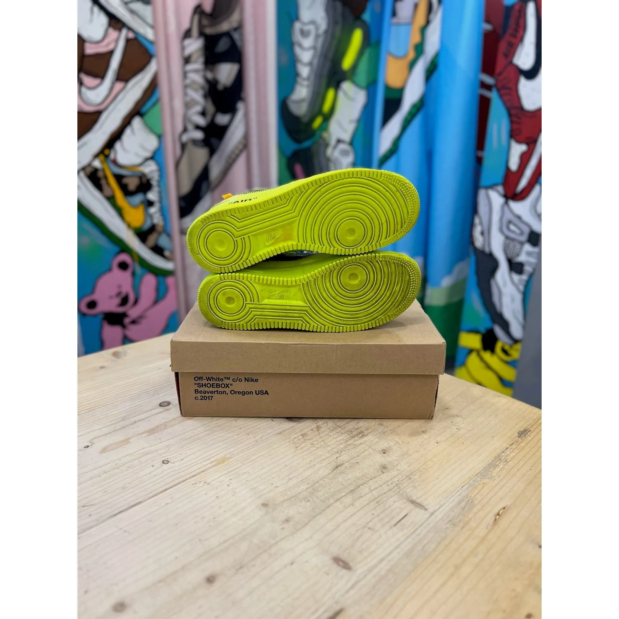 Nike Off White Air Force 1 Volt UK 10