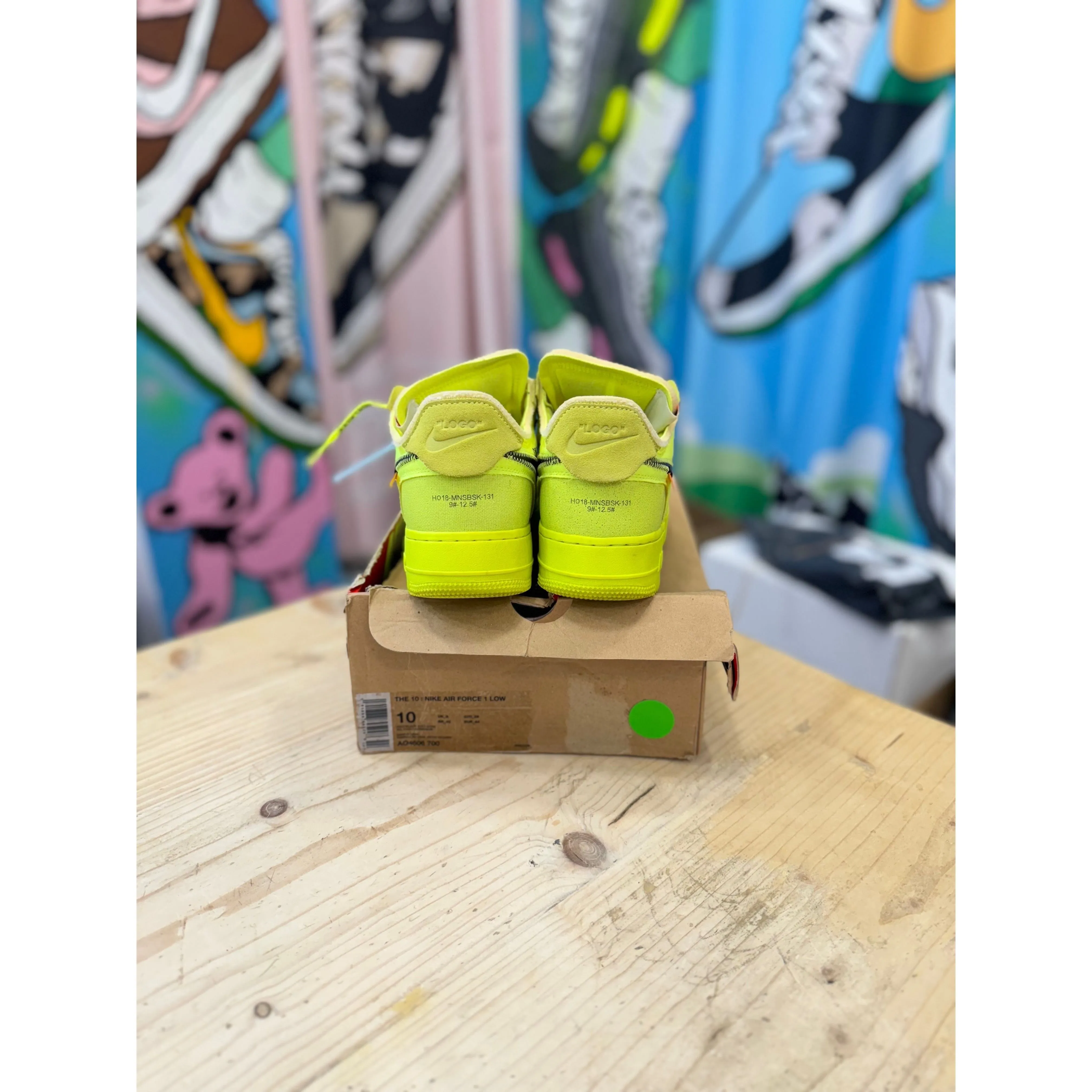 Nike Off White Air Force 1 Volt UK 9