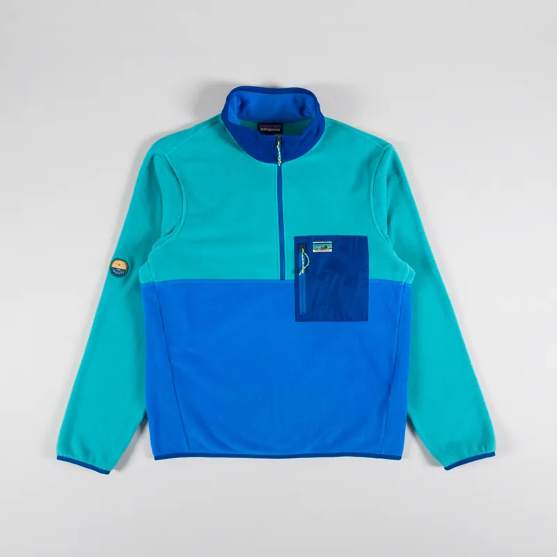 Patagonia Microdini Half Zip Fleece Pullover Vessel Blue