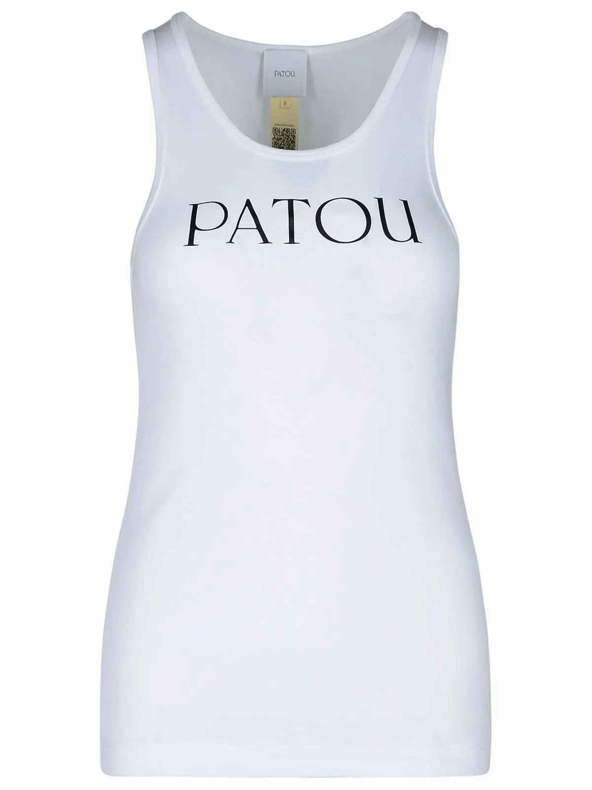 Patou    Patou White Cotton Tank Top