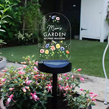 Personalised Flower Garden Outdoor Solar Light | Kaleidoscope