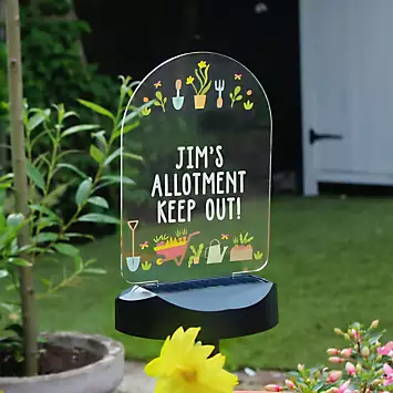 Personalised Vegetable Patch Outdoor Solar Light | Kaleidoscope