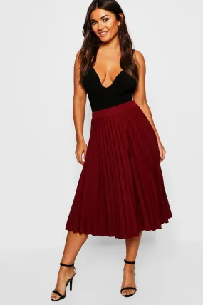 Pleated Midi Skirt