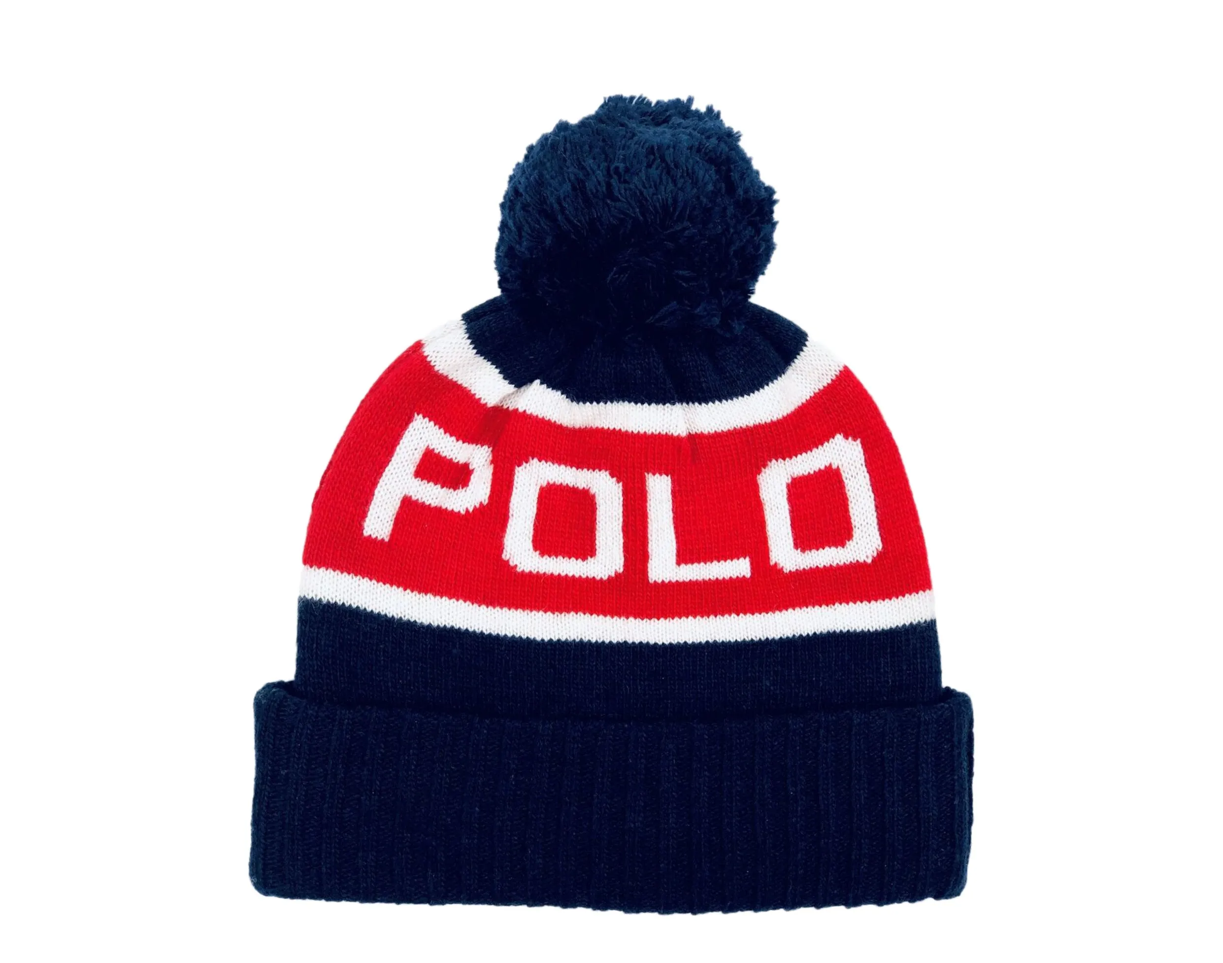 Polo Ralph Lauren Colorblocked +SKI 67 Pom-Pom Knit Hat