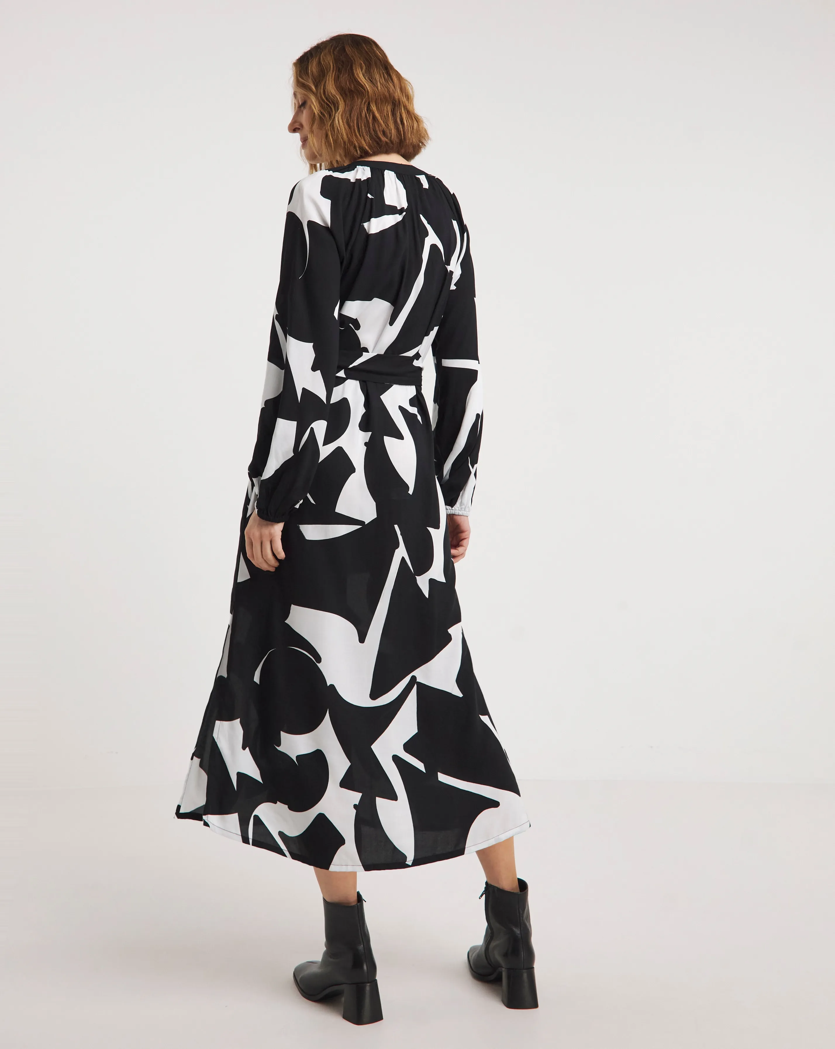 Printed Kaftan Dress