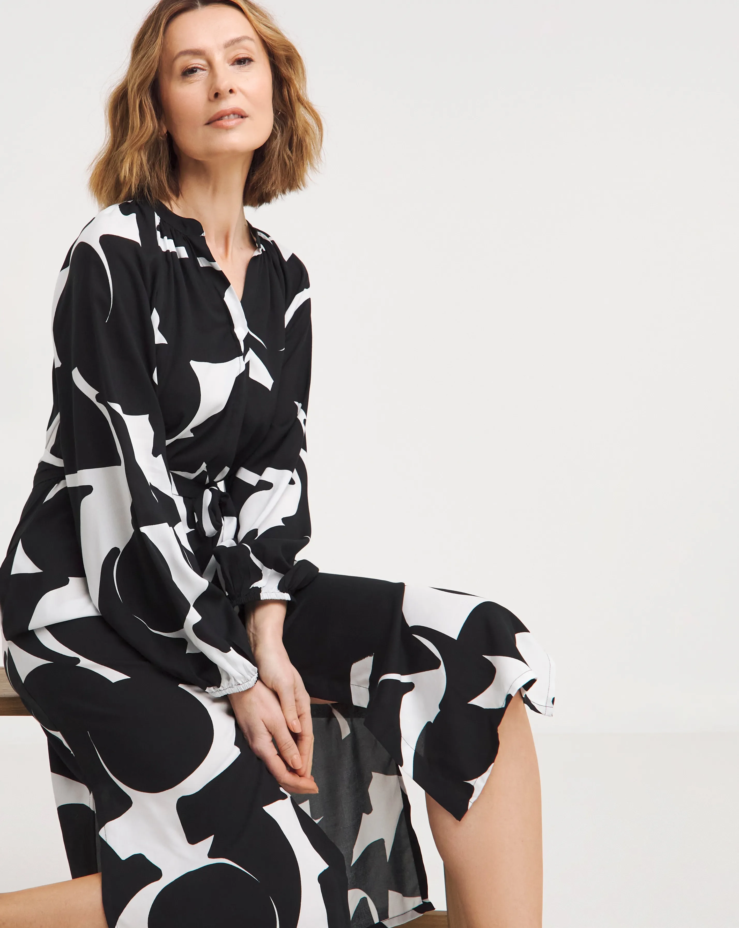 Printed Kaftan Dress