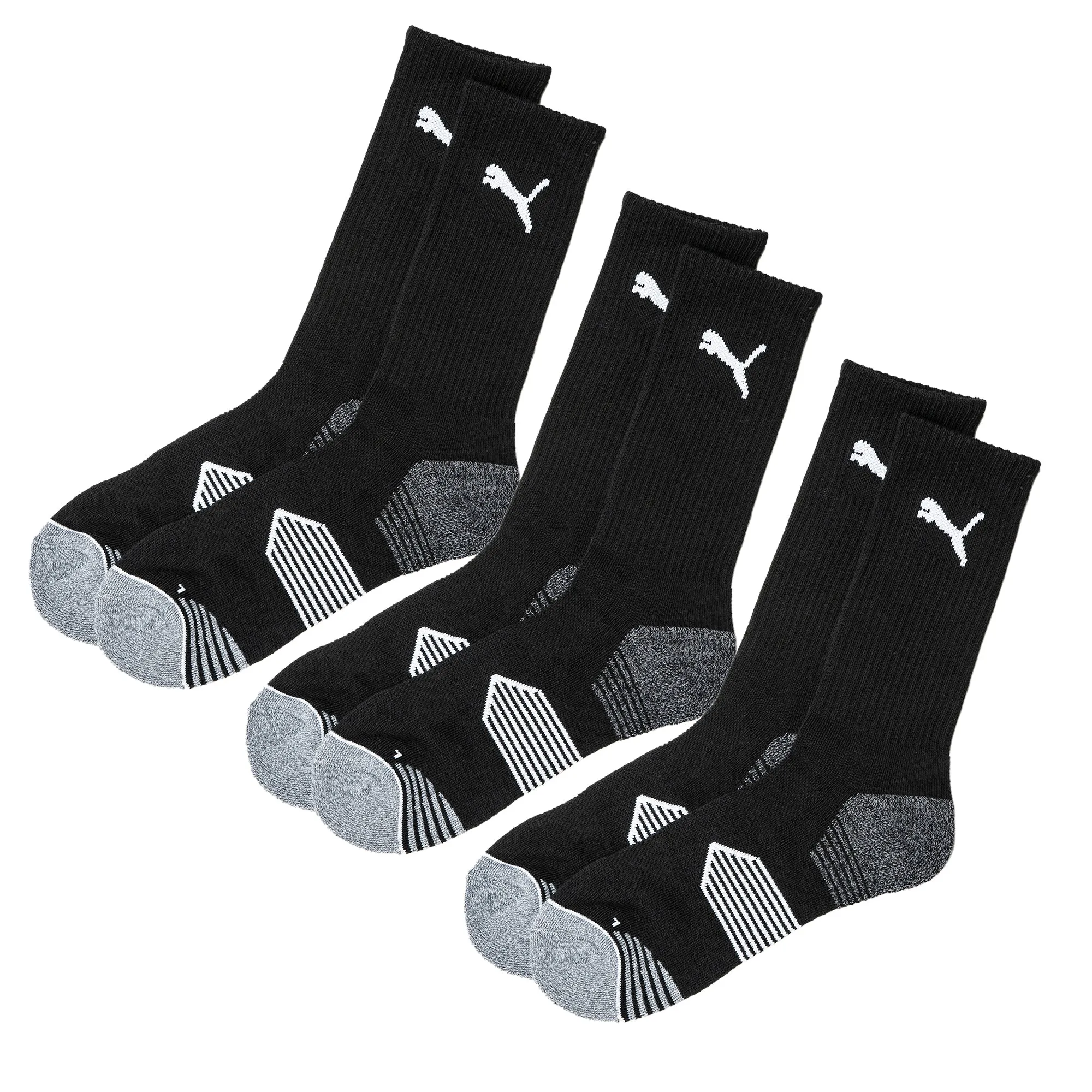 Puma Essential Crew Cut 3 Pair Pack Golf Socks