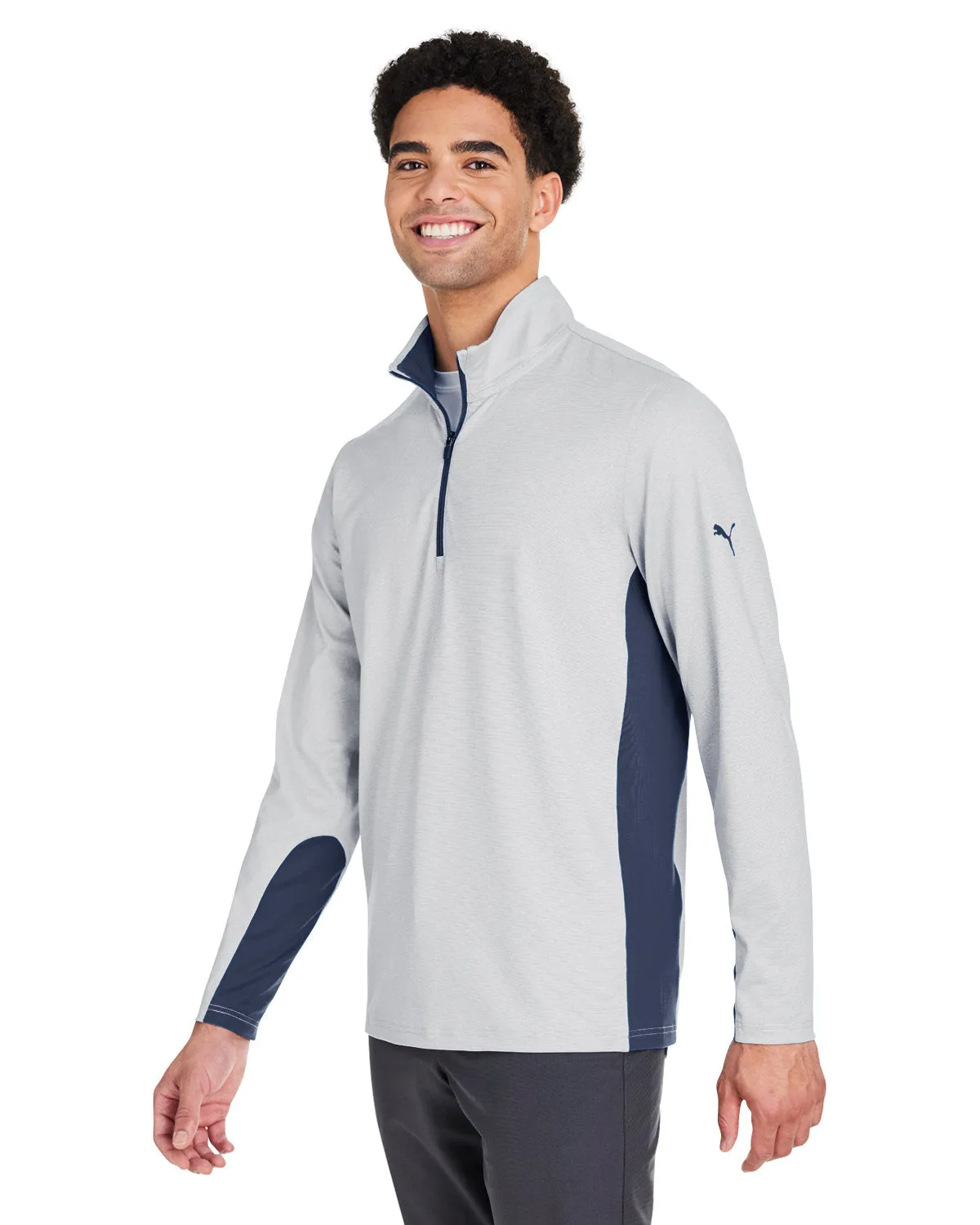 Puma Golf Men's Mesa Stripe Quarter-Zip