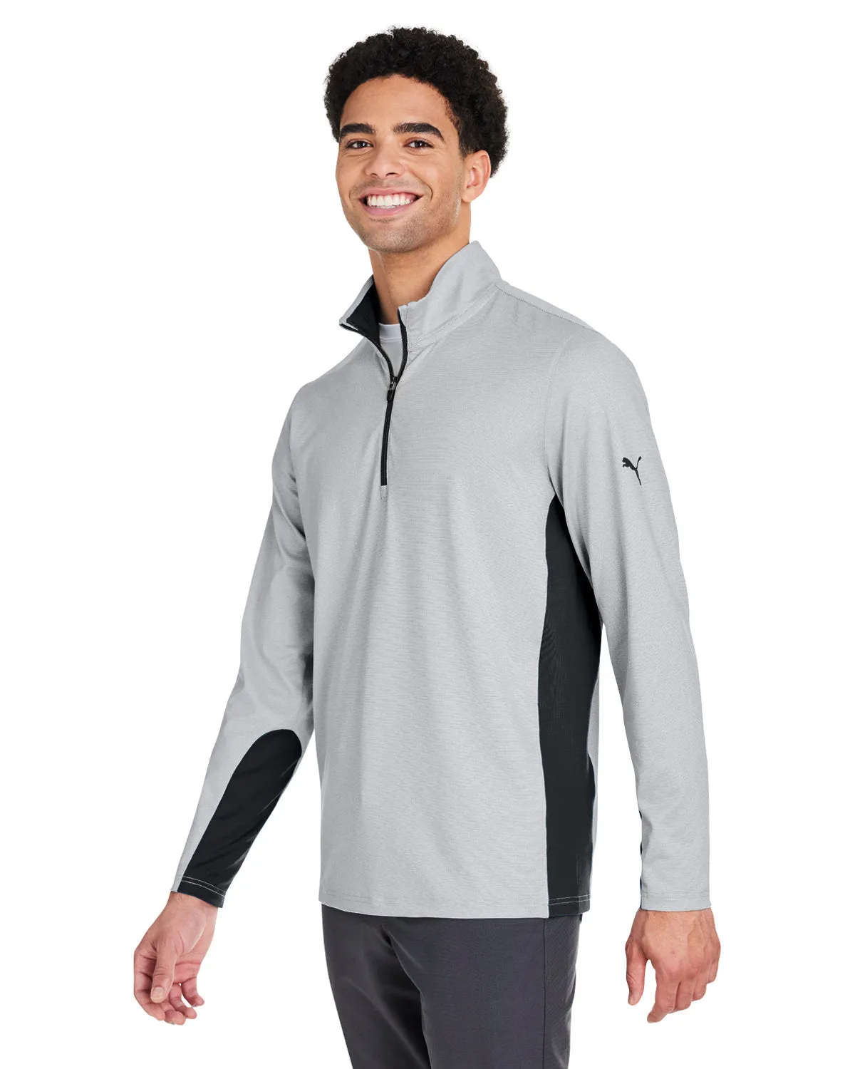 Puma Golf Men's Mesa Stripe Quarter-Zip