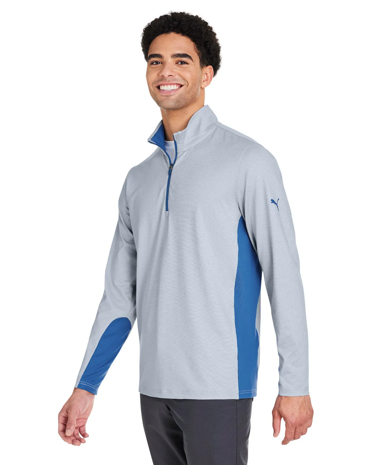 Puma Golf Men's Mesa Stripe Quarter-Zip