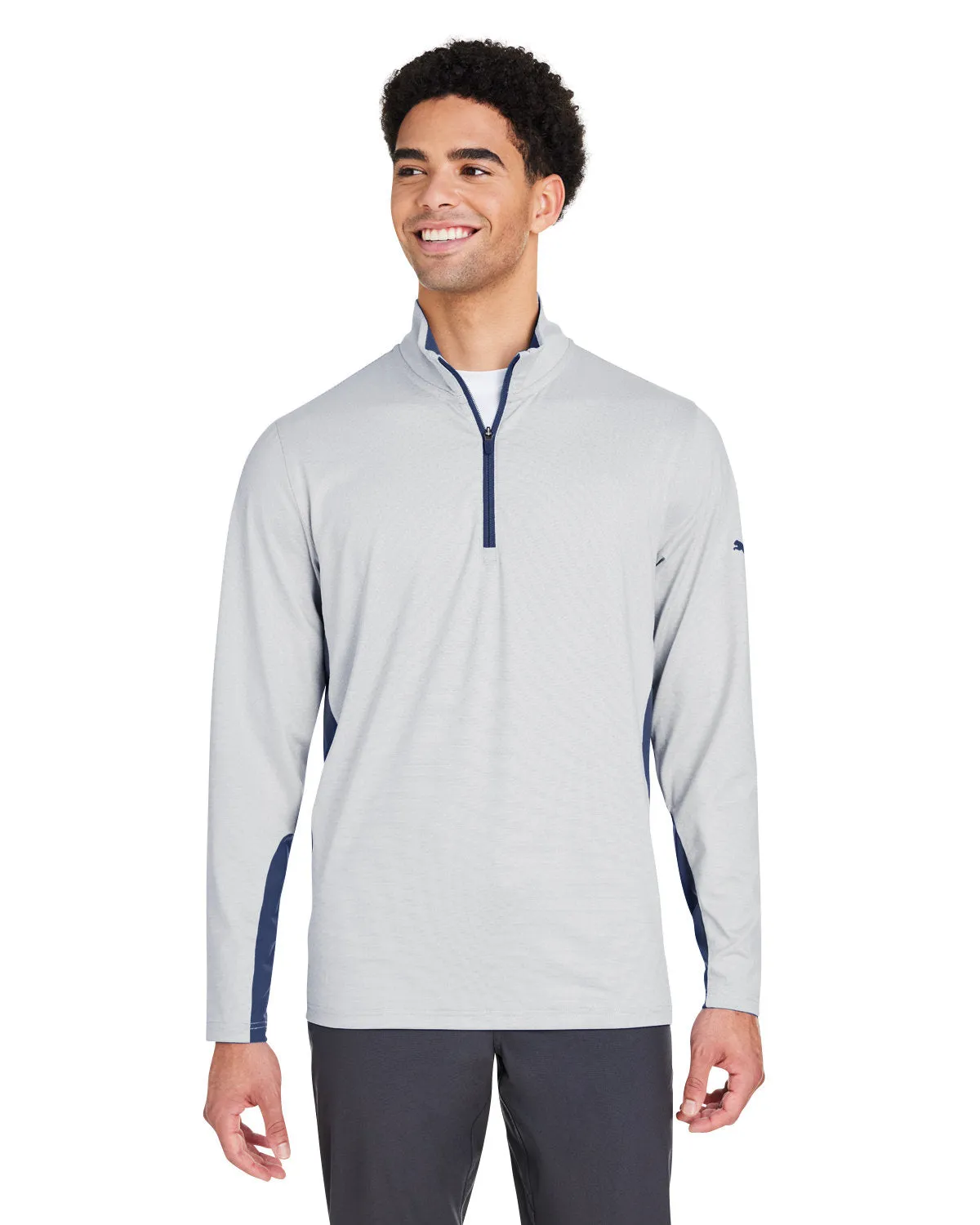 Puma Golf Men's Mesa Stripe Quarter-Zip