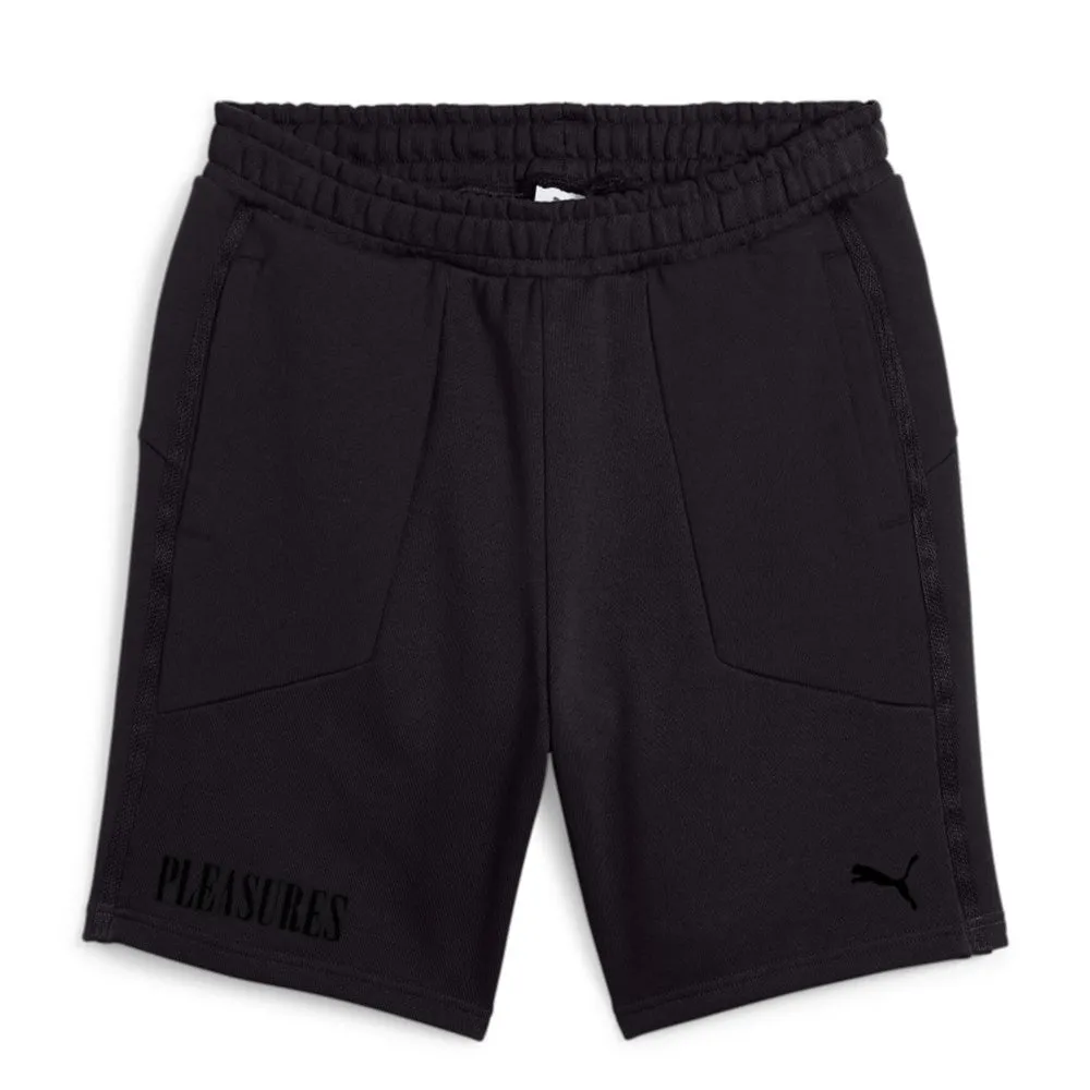 PUMA X PLEASURES MEN'S SHORTS PUMA BLACK