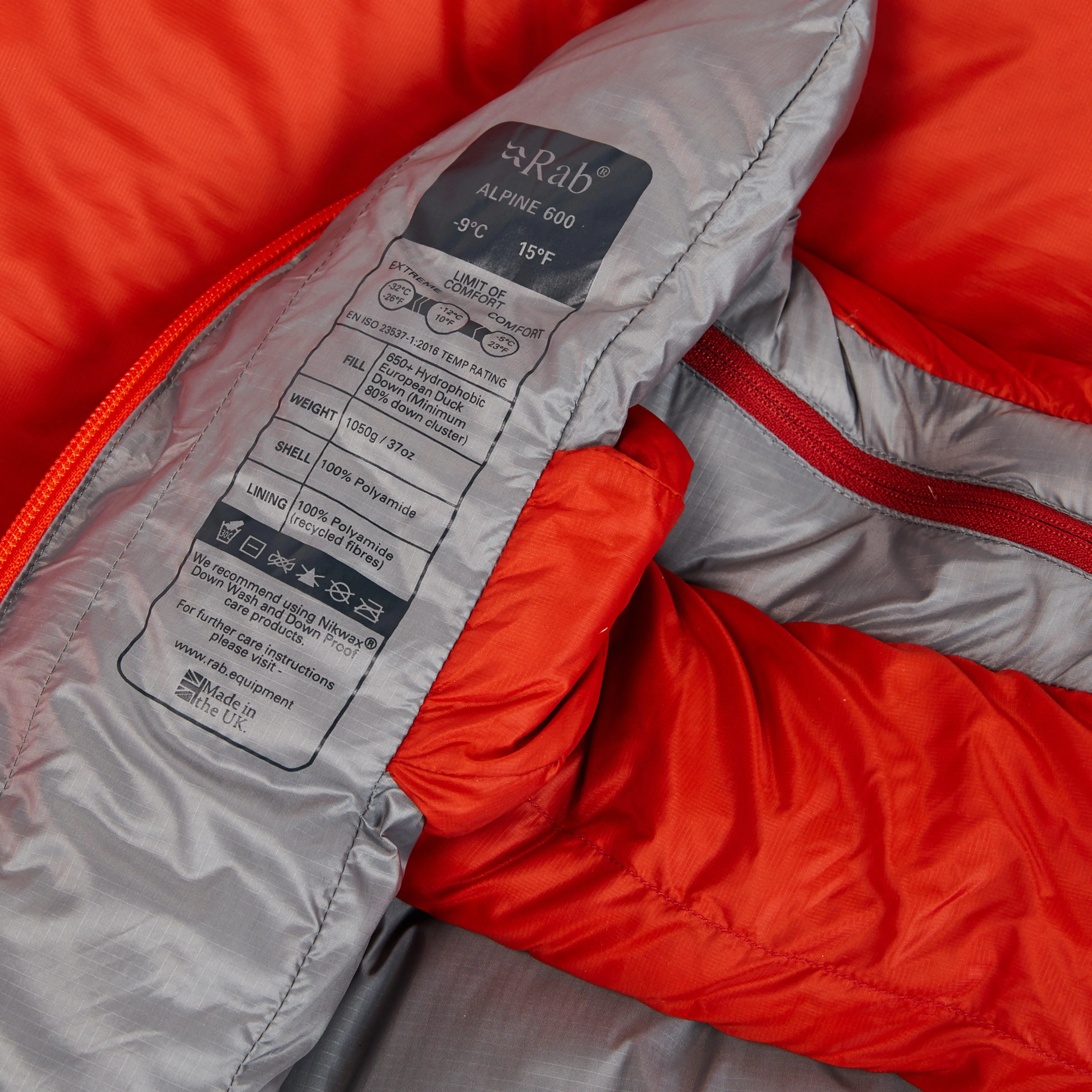 Rab Alpine 600 Down Sleeping Bag | Ultimate Outdoors