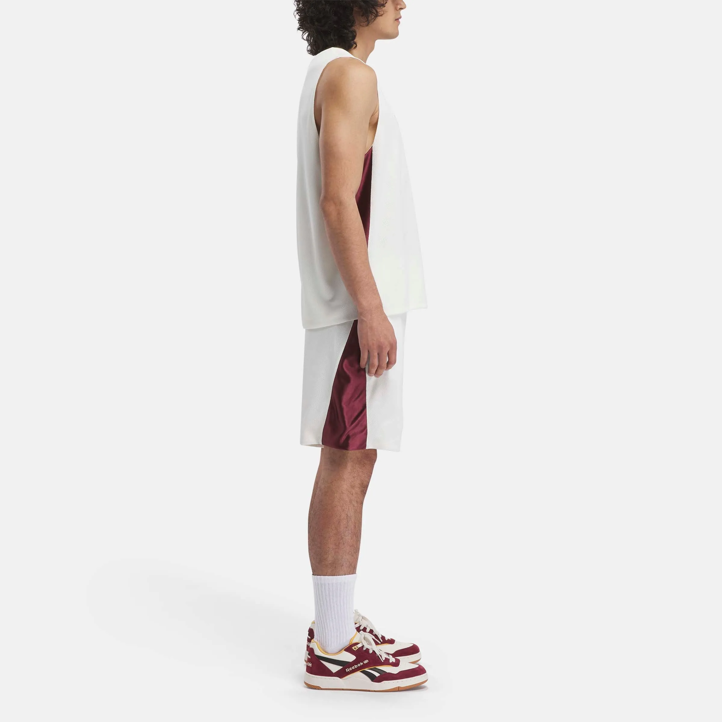 Reebok Basketball Mesh Short Chalk