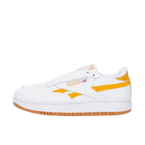 Reebok Womens Club C Double Revenge White/Bright Ochre/Reebok Rubber Gum