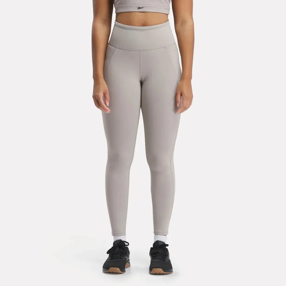 REEBOK WOMEN'S LUX HW GREY TIGHTS