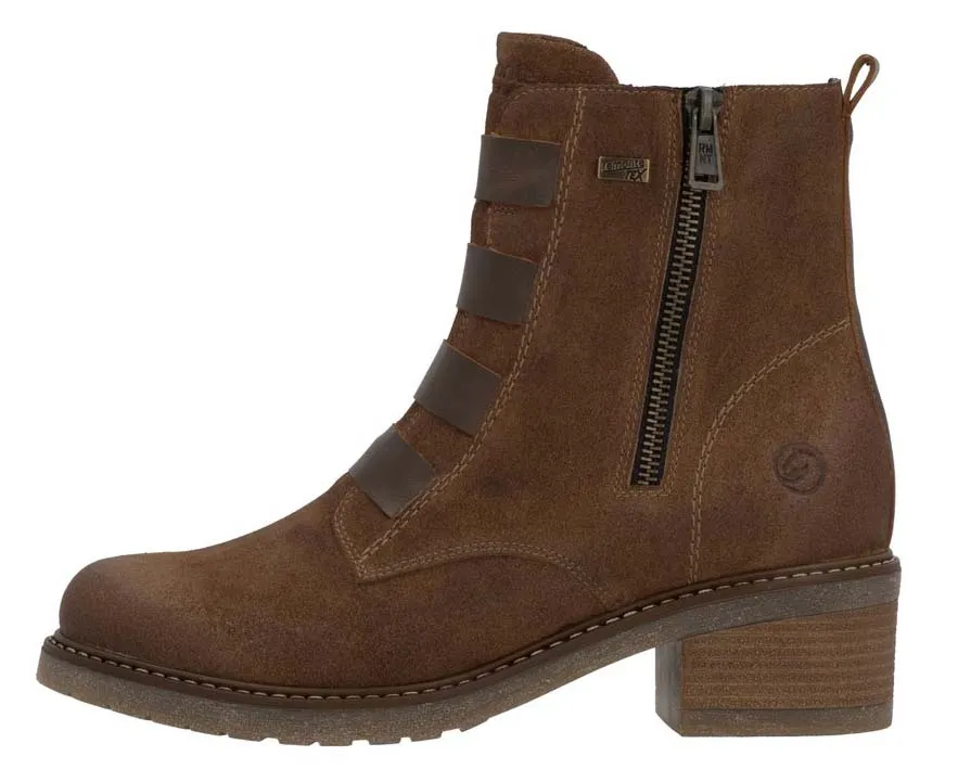 Remonte Brown Side Zip Boot