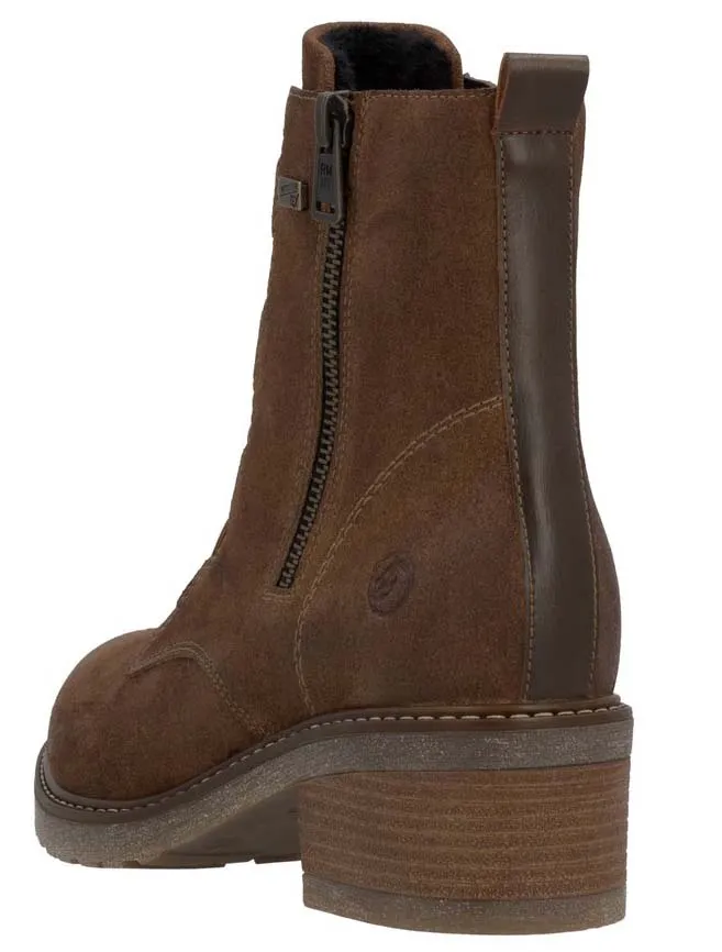 Remonte Brown Side Zip Boot