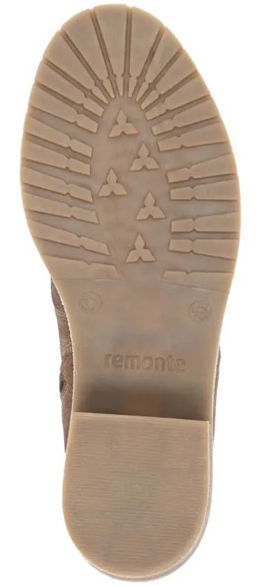 Remonte Brown Side Zip Boot