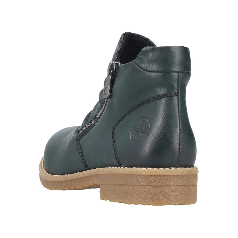 Rieker Teal Side Zip Boot