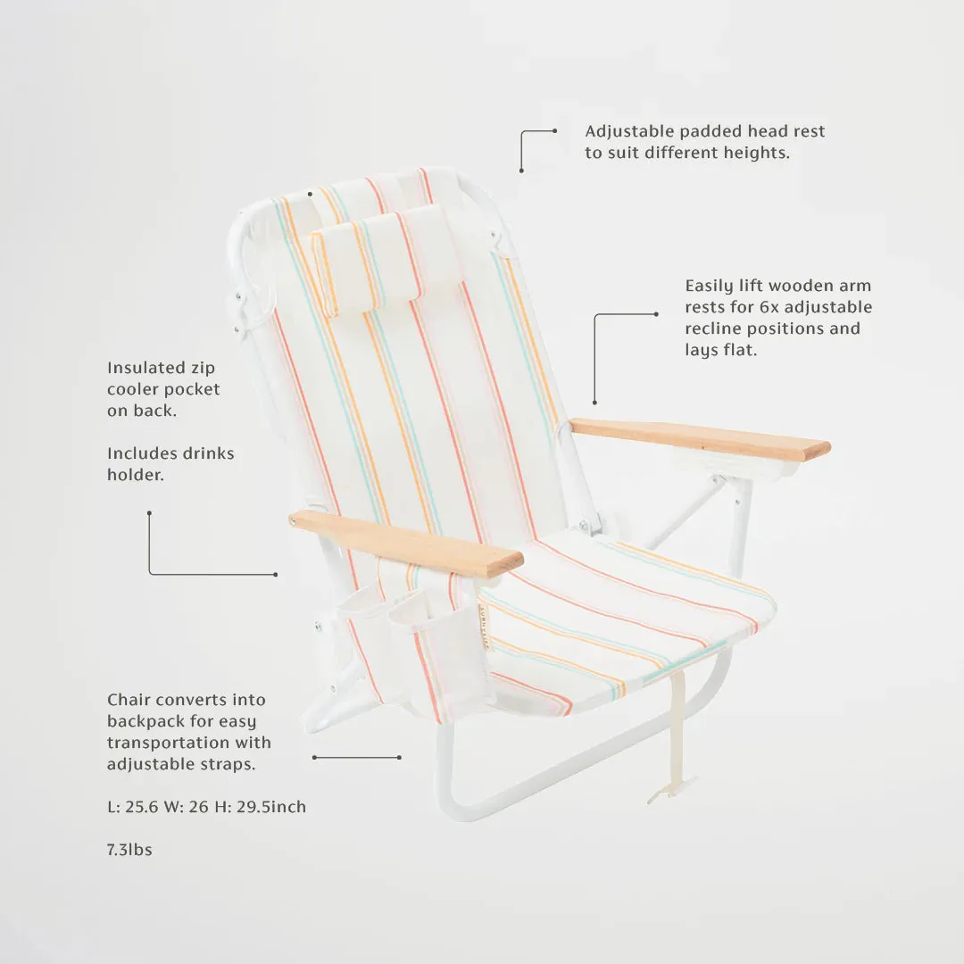 Rio Sun Luxe Beach Chair (Stripe)