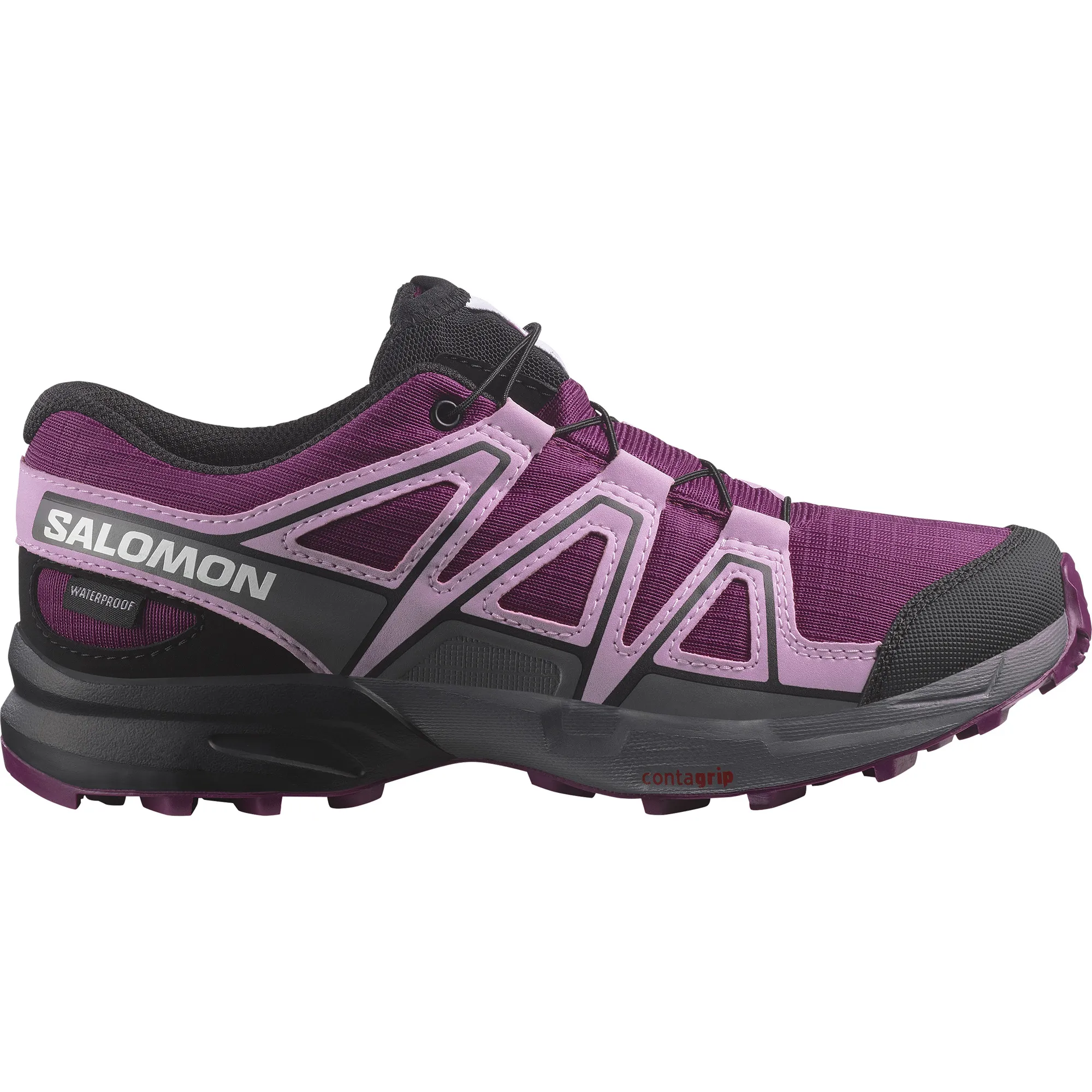 Salomon Juniors' Speedcross ClimaSalomon Waterproof Plum Caspia/Orchid Bouquet/Black | Buy Salomon Juniors' Speedcross