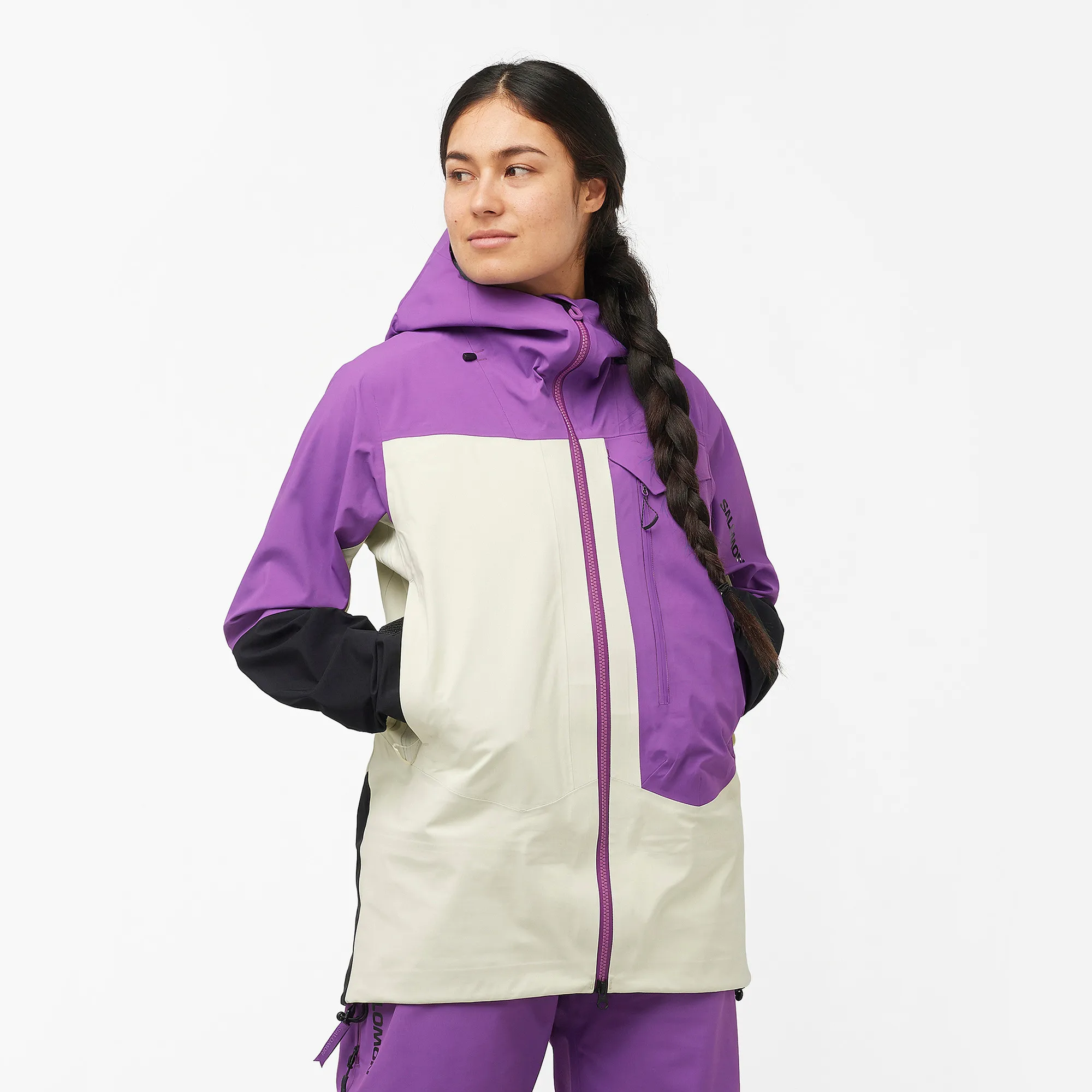 Salomon Women's Moon Patrol GORE-TEX Jacket Royal Purple/Almond Milk | Buy Salomon Women's Moon Patrol GORE-TEX Jacket