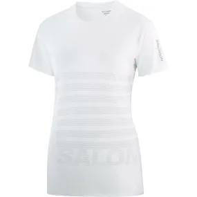 Salomon Women's Sense Aero Graphic Tee White | Buy Salomon Women's Sense Aero Graphic Tee White here | Outnorth