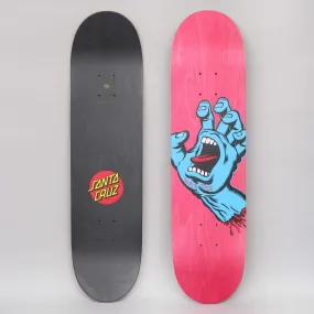 Santa Cruz 7.8 Screaming Hand Skateboard Deck Pink