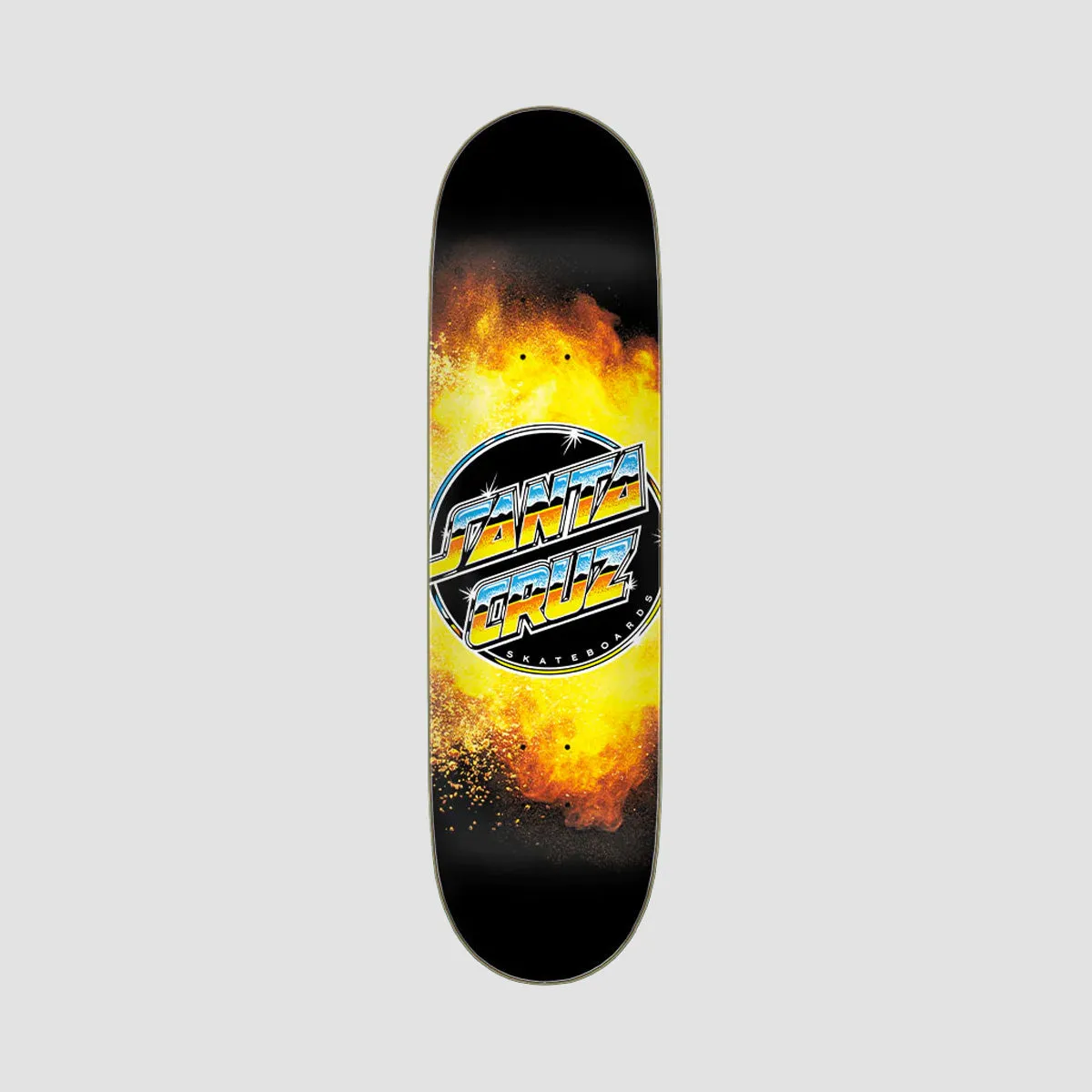 Santa Cruz Chrome Dot Flame Everslick Skateboard Deck - 8.5"