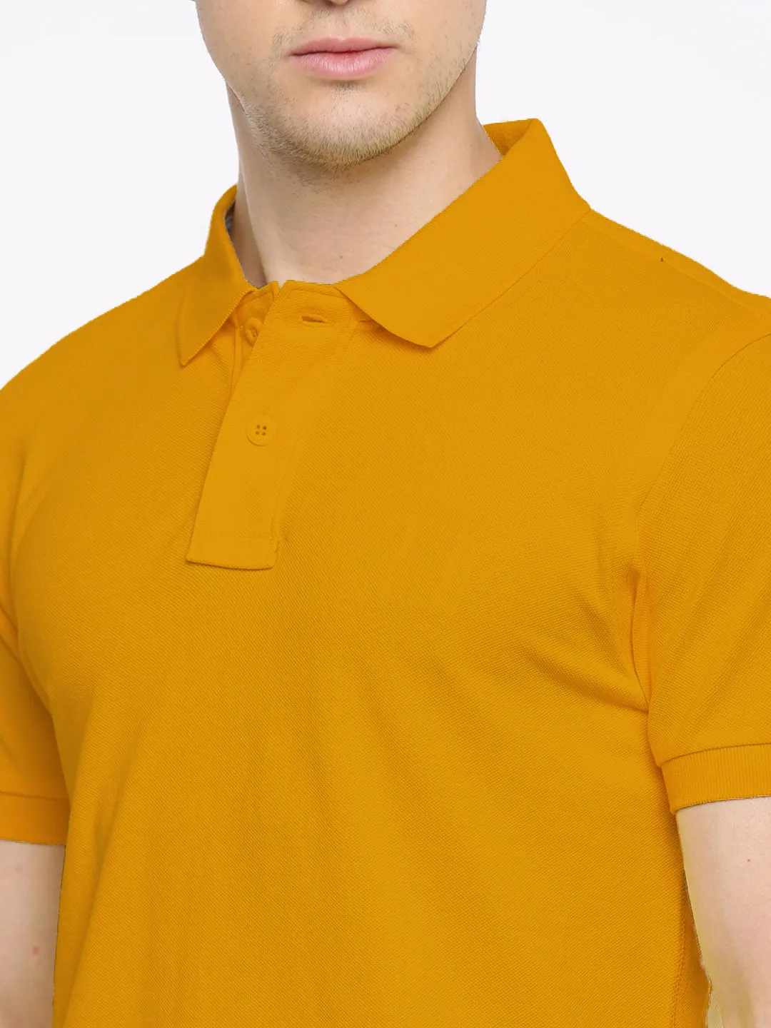 Semantic Cotton Polo Collar T-shirt