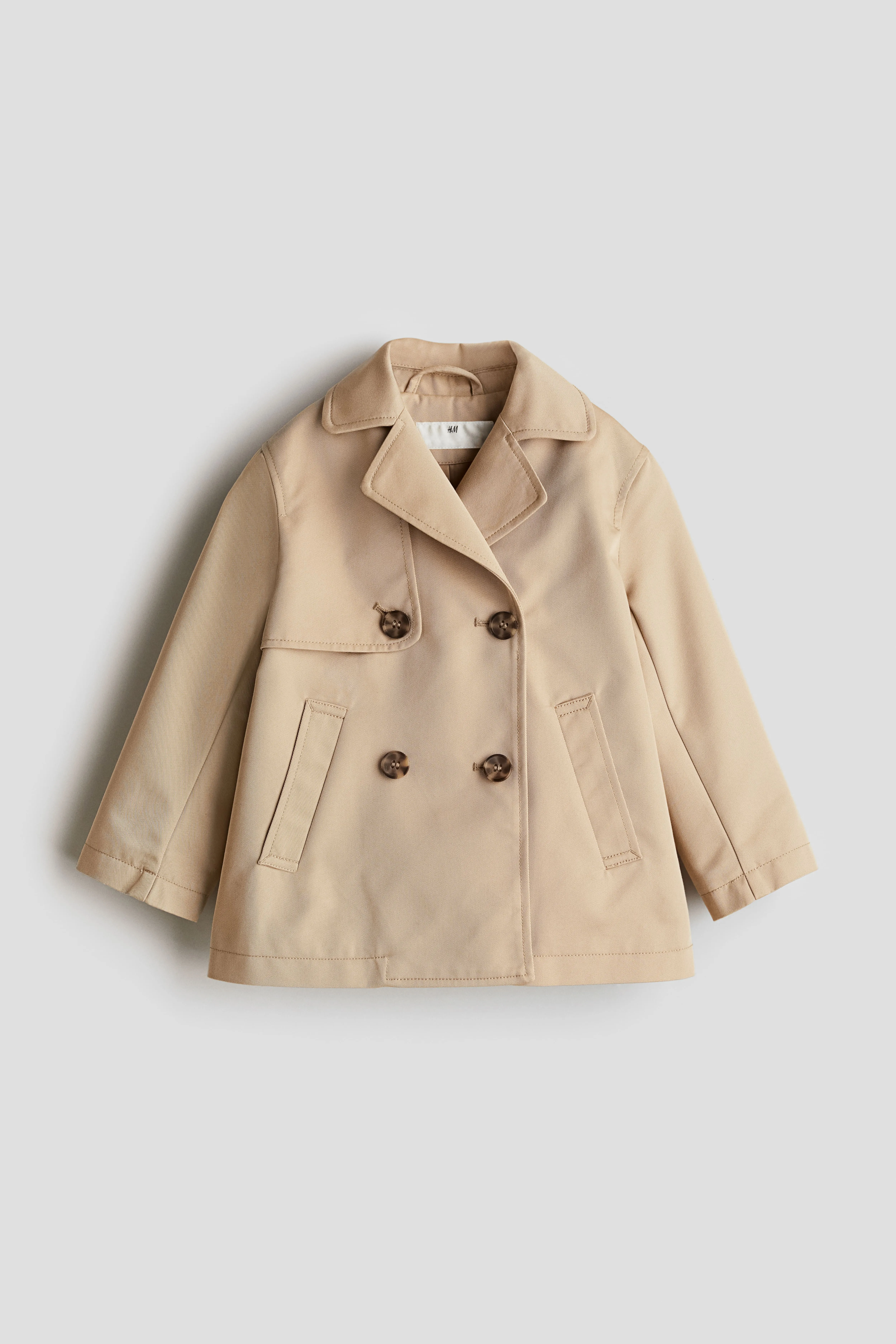 Short trenchcoat - Long sleeve - Short - Beige - Kids | H&M GB