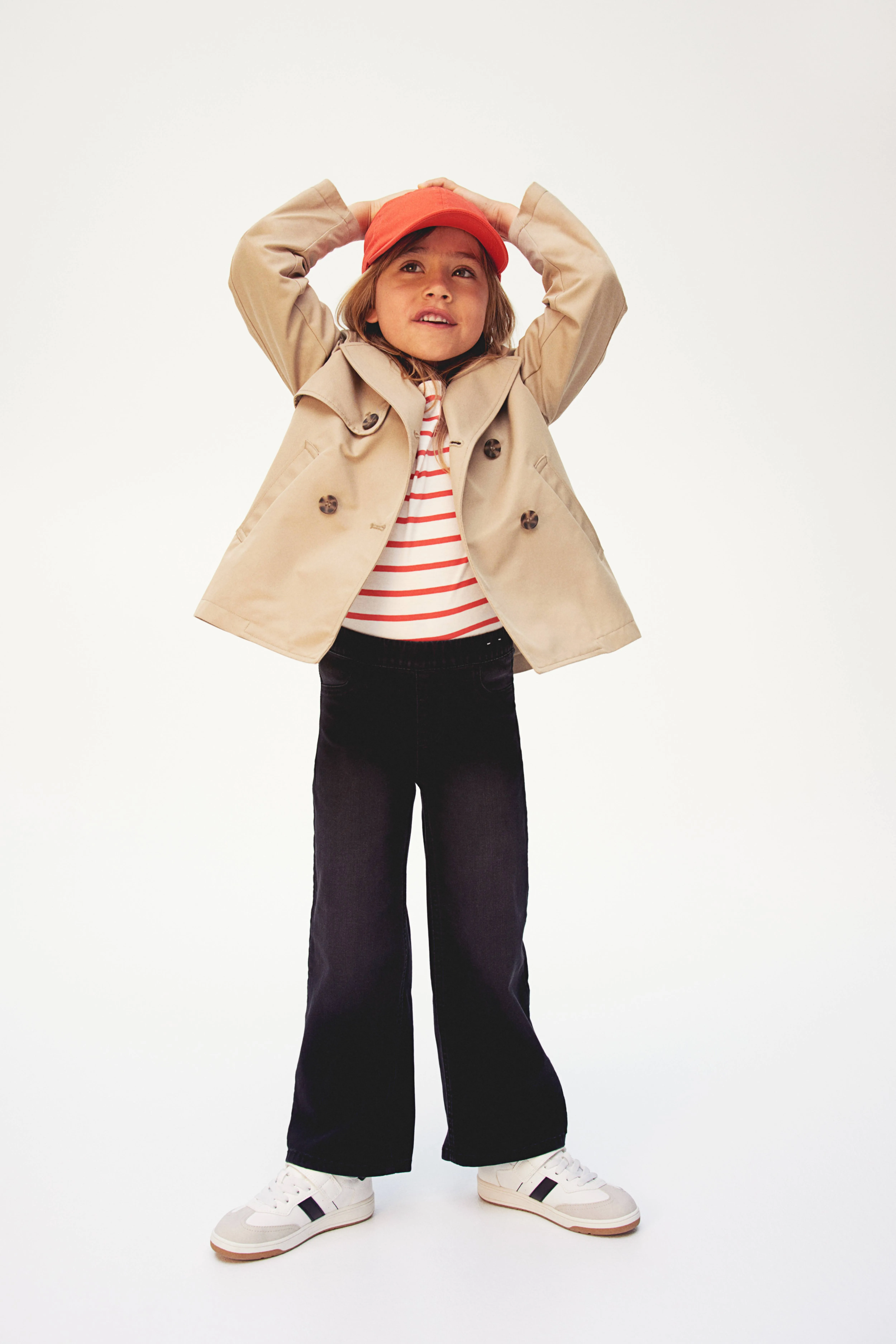 Short trenchcoat - Long sleeve - Short - Beige - Kids | H&M GB