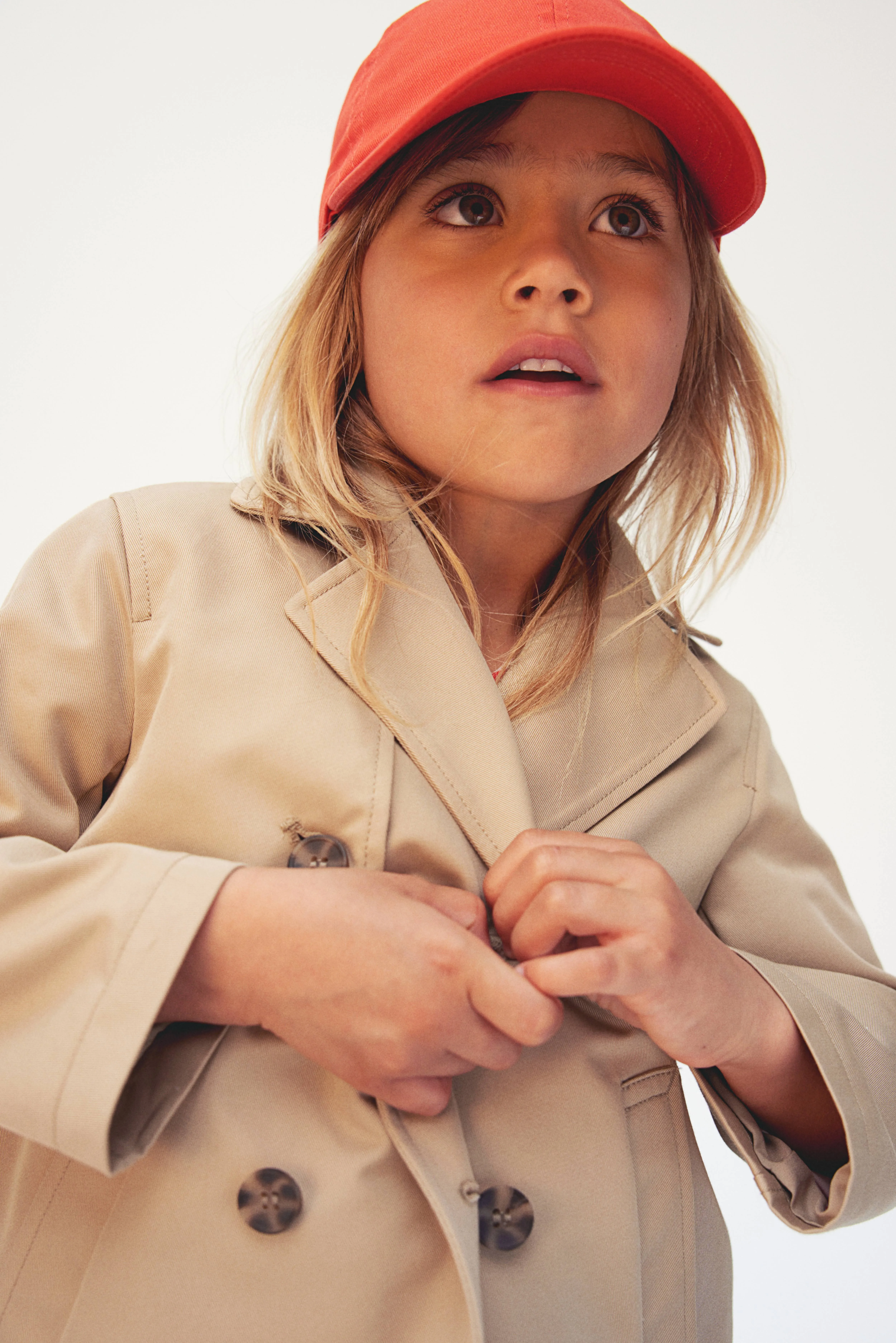 Short trenchcoat - Long sleeve - Short - Beige - Kids | H&M GB