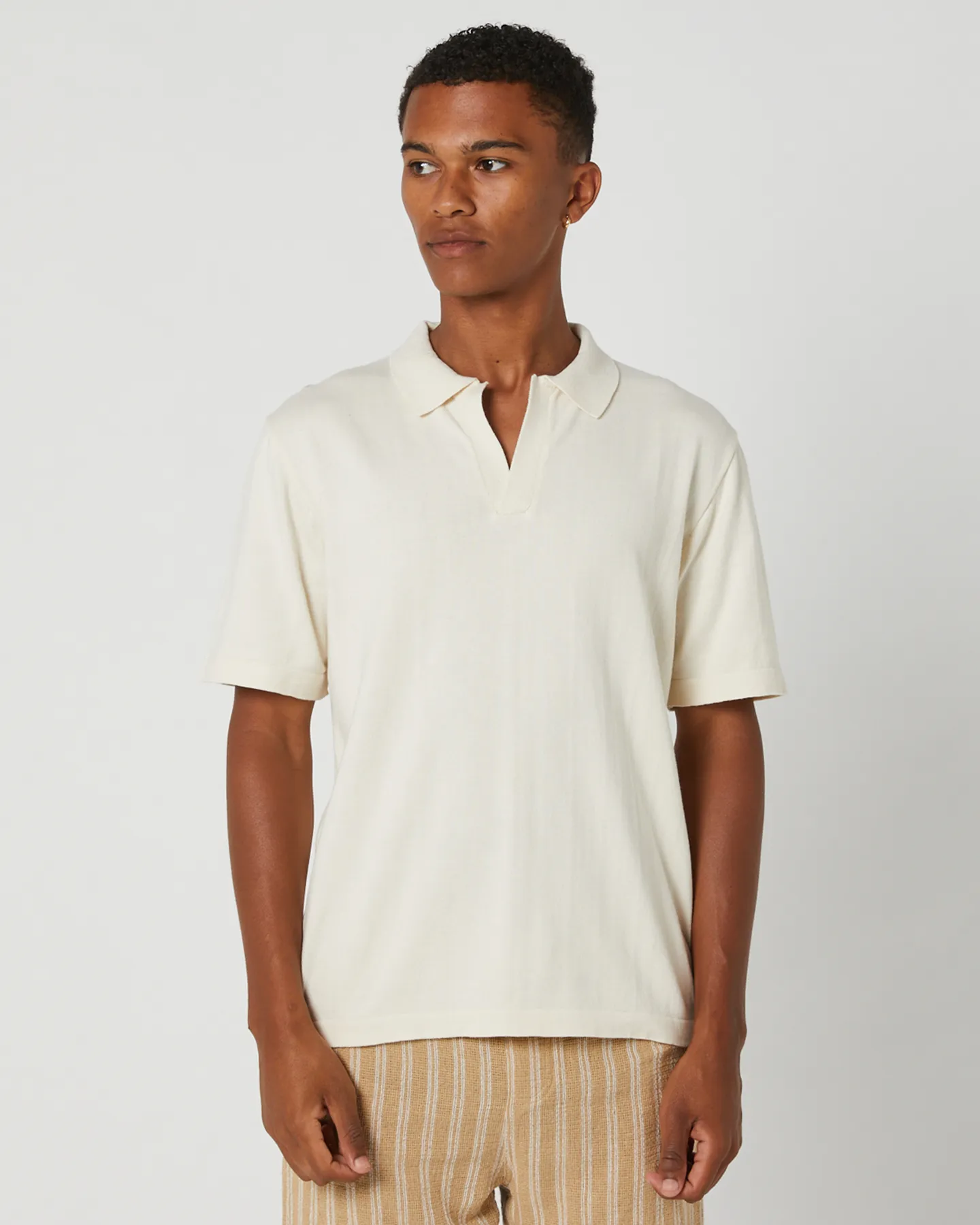 Silent Theory Knit Polo - Natural | SurfStitch