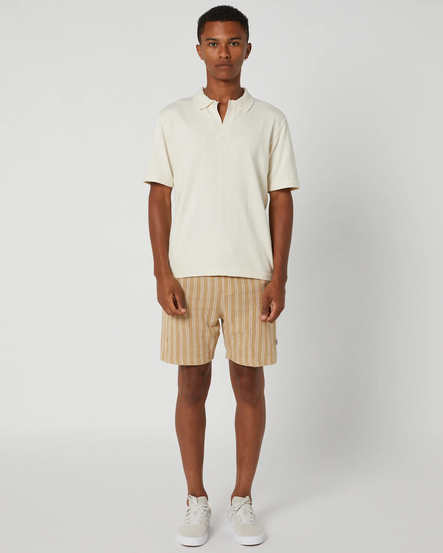 Silent Theory Knit Polo - Natural | SurfStitch