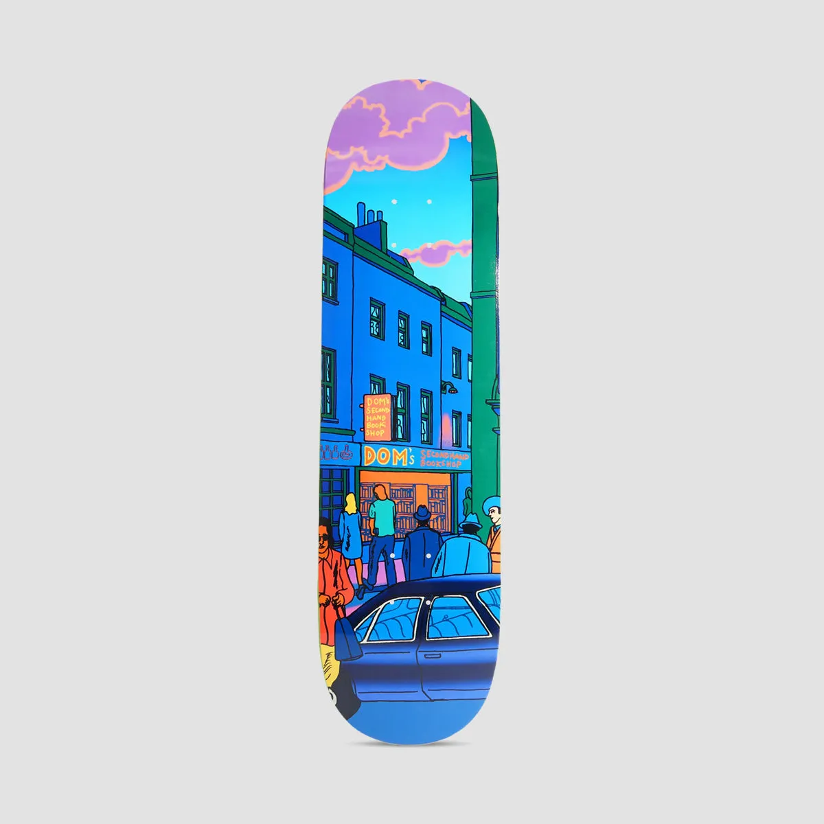 Skateboard Cafe High Street Pro Series Dom's Secondhand Bookshop C2 Shape Skateboard Deck - 8.38