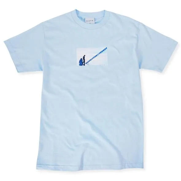 Skateboard Cafe Was Nothing Real T-Shirt - Powder Blue