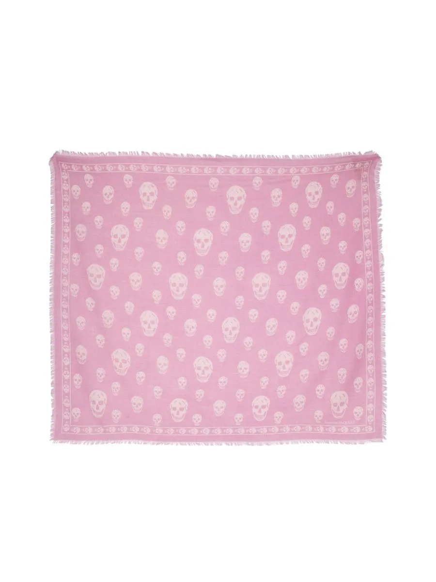 Skull Scarf in Pink