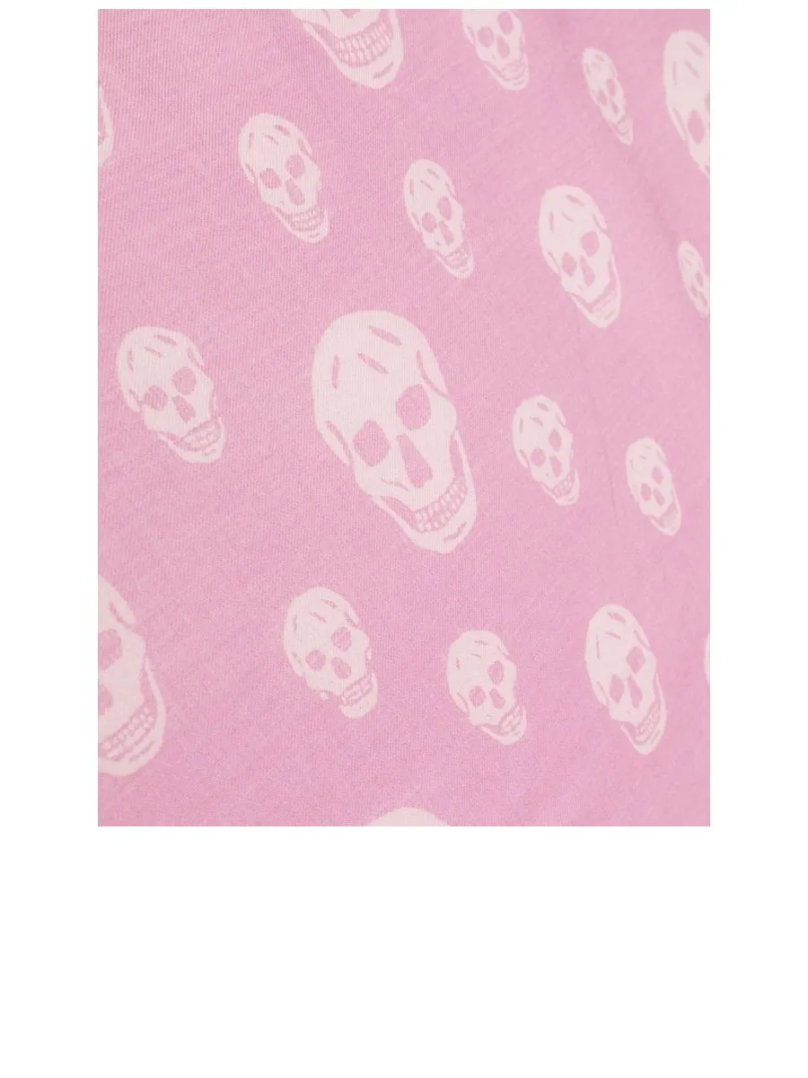 Skull Scarf in Pink