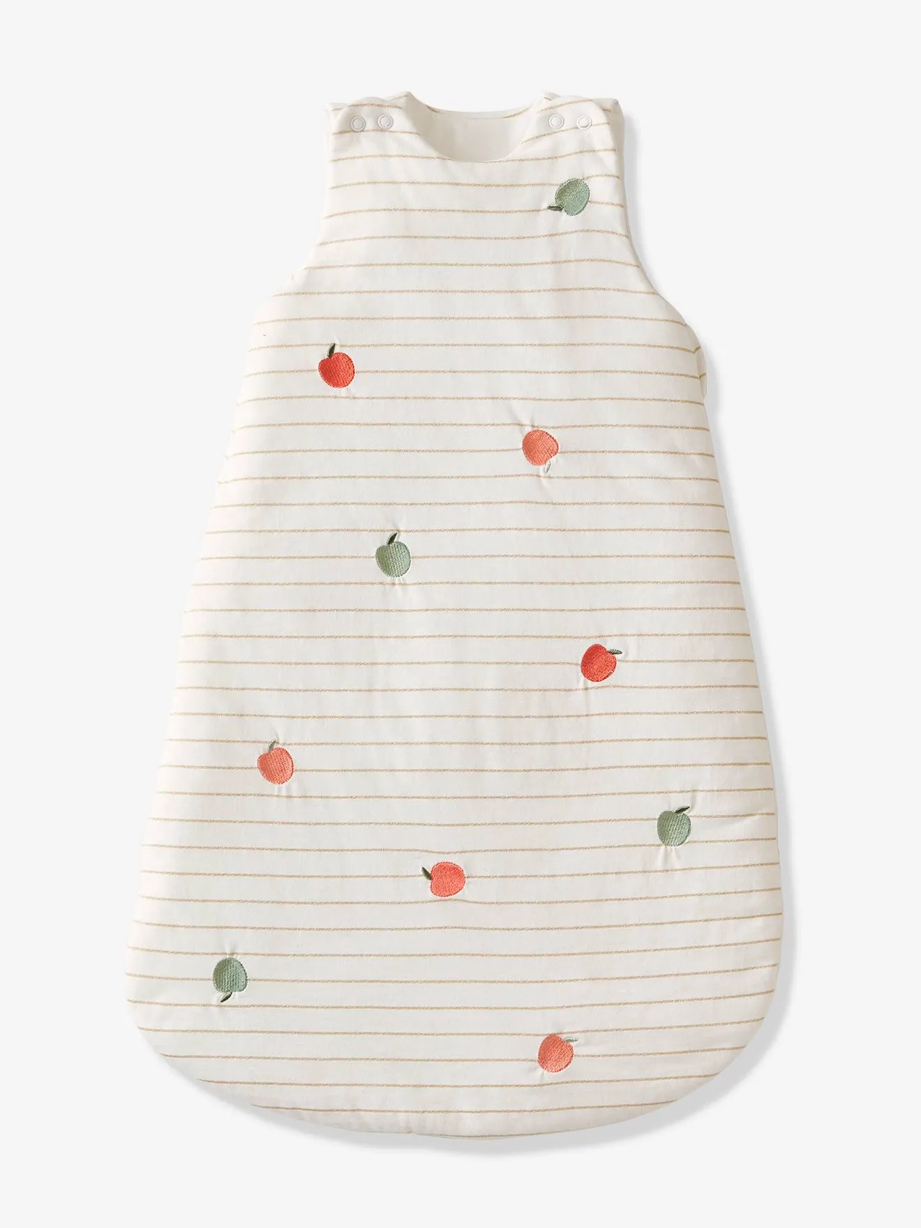 Sleeveless Baby Sleeping Bag - printed white