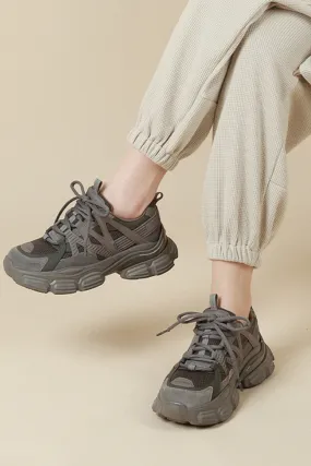 Solid Color Casual Chunky Sneakers