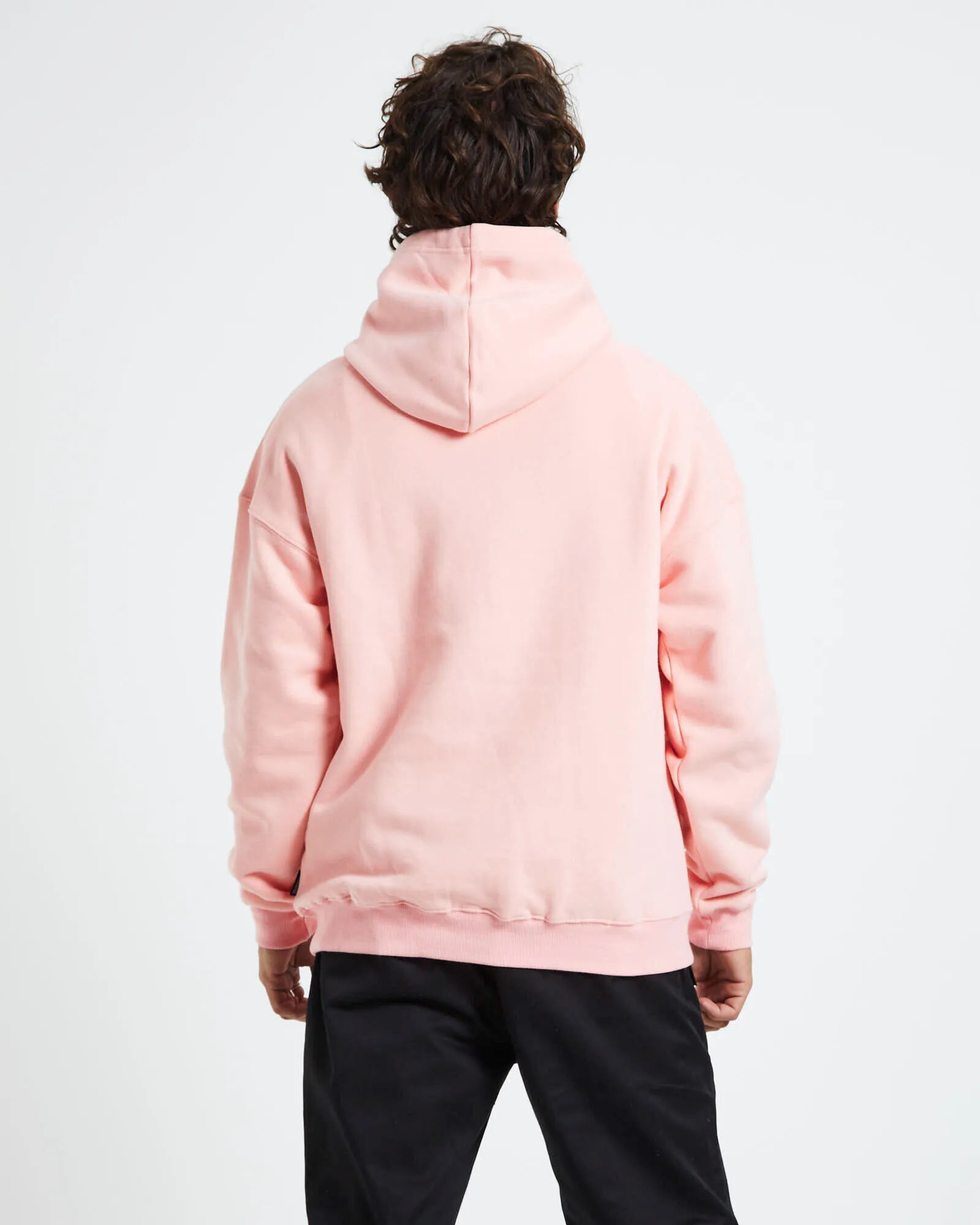 Something Wonderful Logo Pullover Hoodie Pink/Forest Green