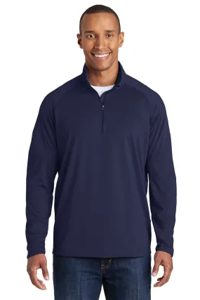 Sport-Tek Sport-Wick Stretch 1/2-Zip Pullover ST850 True Navy