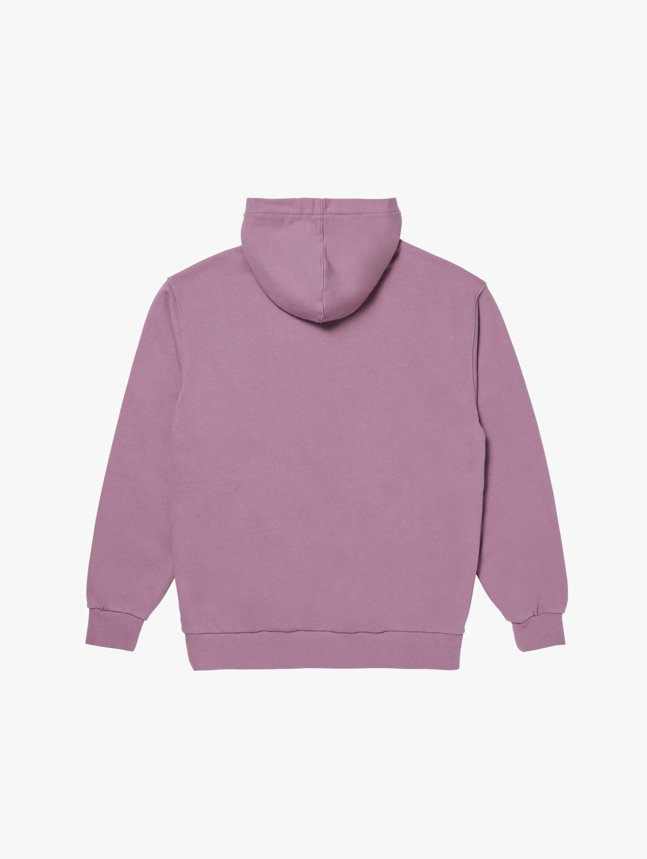 STONE WASHED HALF ZIP-UP HOODIE-PURPLE