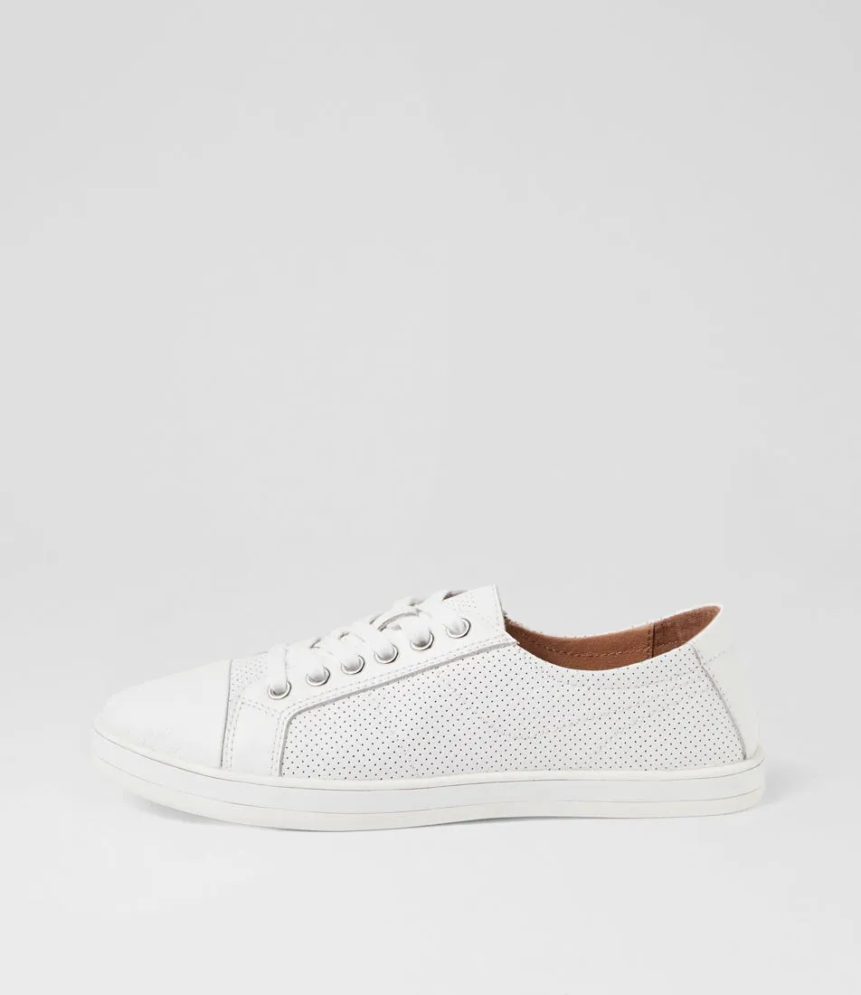 SUPERSOFT Alfii White Leather Sneakers