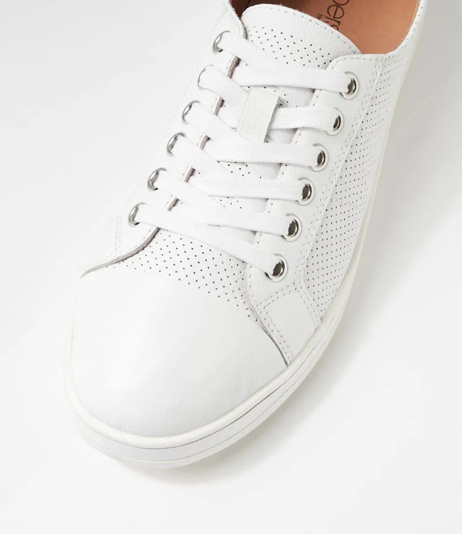 SUPERSOFT Alfii White Leather Sneakers