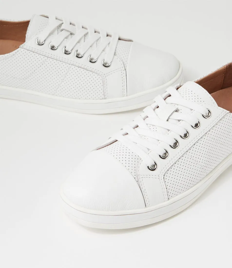 SUPERSOFT Alfii White Leather Sneakers